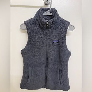 Patagonia Charcoal Gray Sherpa Fleece Vest
